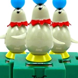 3-NIB Solar Powered Dancing Circus Seals-CONNECTABLE circus SEALS